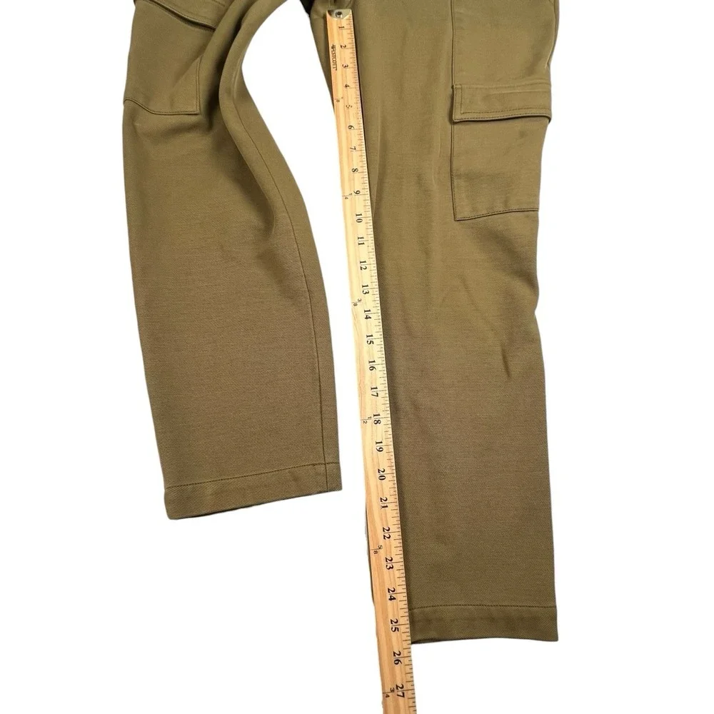 Anthropologie The‎ Essential Slim Womens 10 Green Cargo Pant Mid Rise